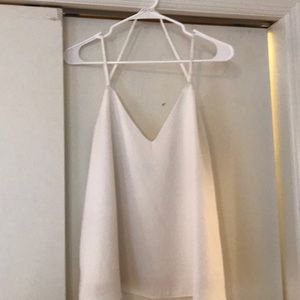 White flowy tank